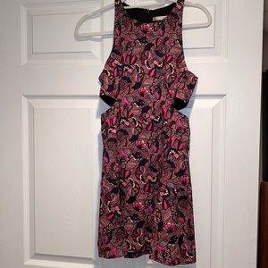 beautiful pink Zara dress with cuts on the sides